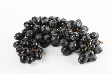 grapes on the white background