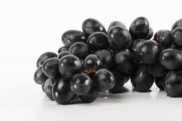 grapes on the white background