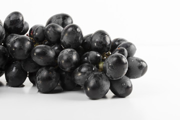 grapes on the white background