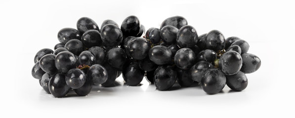 grapes on the white background