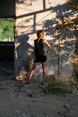 Portrait of a charming and lovely girl