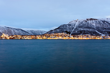 Tromso during the Polar night