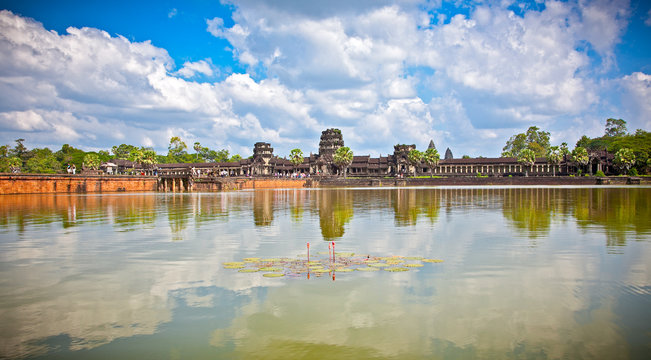Angkor Wat temple complex , near Siem Reap, Cambodia.