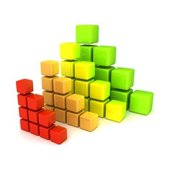 Naklejka premium colorful business bar graph of energy efficiency