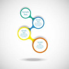 colorful round diagram infographics for presentations