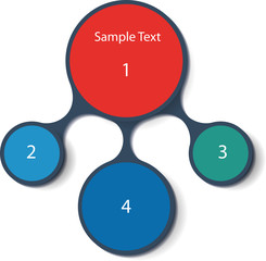 colorful round diagram infographics for presentations