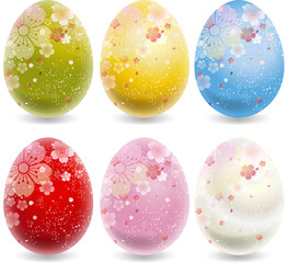 桜　イースター　卵