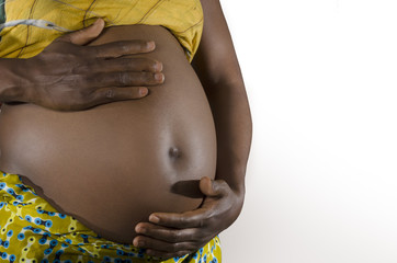 Schwangere Afrikanerin