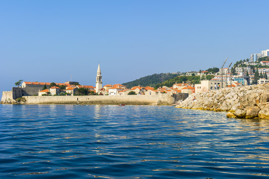 view of the old city from the sea