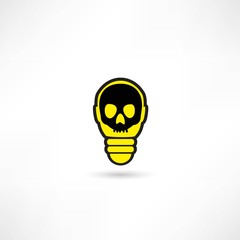 Light bulb vector icon