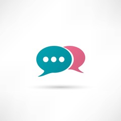 retro style bubble speech icon