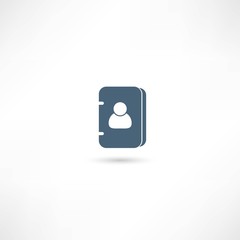Vector address book icon