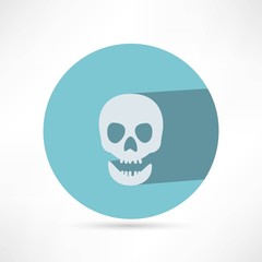 Skull icon isolated.