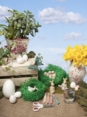 Fototapeta premium easter arts and crafts