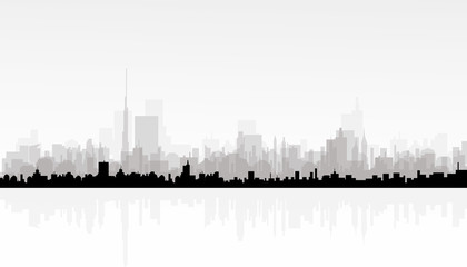 Obraz premium Cityscape skyline - vector