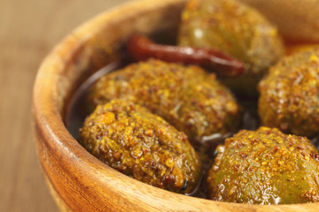 Spicy olive pickle