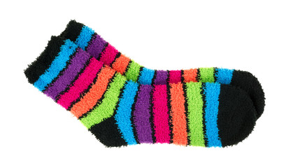Pair of colorful thick fleece socks