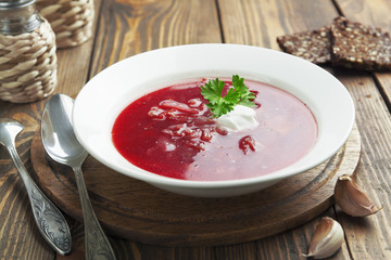 Borsh. Russian traditional dish