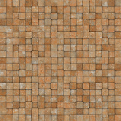 square mosaic tiled metal rusty grunge pattern