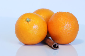 Orange with cinnamon