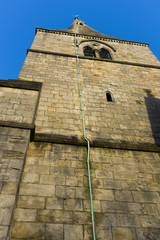 Lightning conductor on church tower