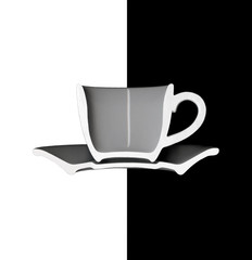 Empty coffee cup.