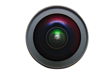 Isolated wide angle lens