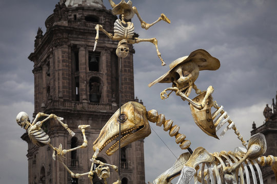 Skeletons of Traditional Day of the Dead, Mexico