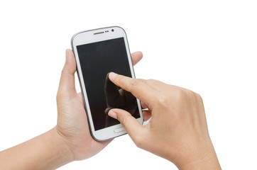 Isolate hand touch screen on smart phone