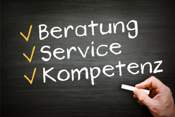 Beratung Service Kompetenz