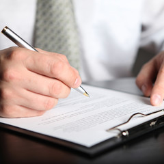 signing finance contract