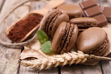 Macarons, Schokolade