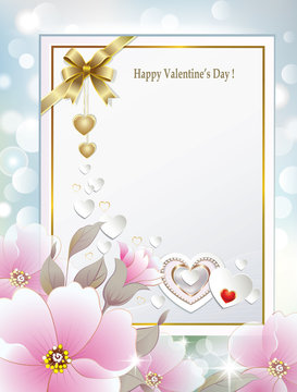 greeting card with flowers