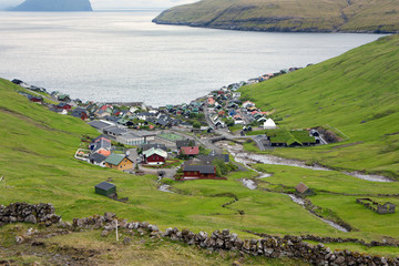 Scenic view of Vestmanna, Faroe Islands - 60179162
