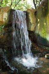 landscape with the image of a waterfall