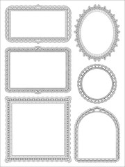 Ornate hand drawn frames two