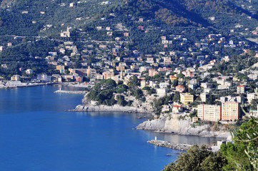 Fototapeta premium Camogli dal monte di Portofino - Liguria
