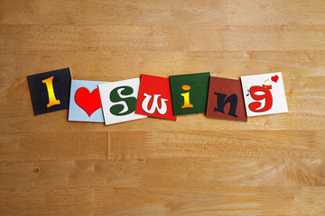 I Love Swing, sign series for dancing and dance music.