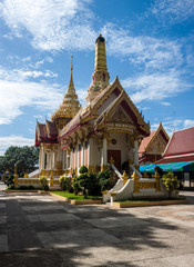 Fototapeta na wymiar Wat Neua temple in Kanchanaburi, Thailand