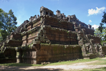 Ruins of ancient Angkor temple Baphuon, Cambodia.