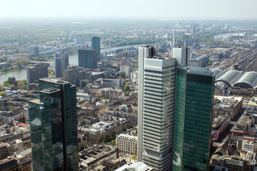 Fototapeta premium Skyline of Frankfurt, Germany
