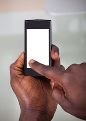 Person Holding Cellphone