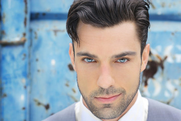 Close-up of young man
