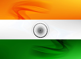 republic day beautiful indian flag tricolor art vector design