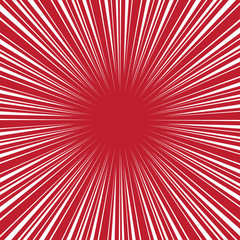 Fototapeta premium Radial speed on red, bubble comic speech, vector format