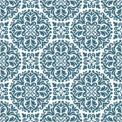 Fototapete Seamless pattern with floral elements. © kozyrina