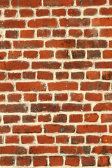 Mur de briques rouges