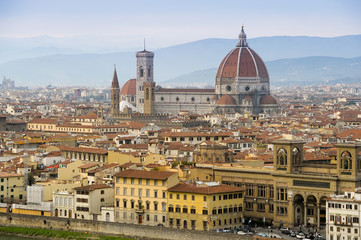 Fototapeta na wymiar Florence, Italy skyline