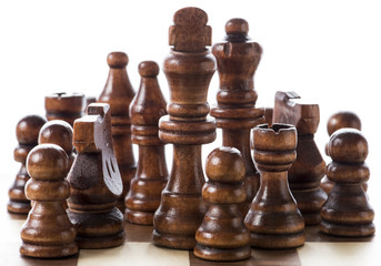 チェス盤のアップ
