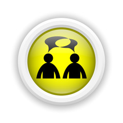 Comments icon - men with bubbles